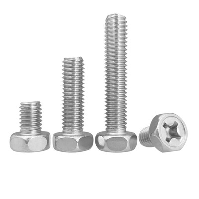 M3M4M5M6M8 304不锈钢十字外六角螺丝螺钉螺栓*6x8x12x20x30x50mm