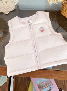 【现货】DW252412儿童夹棉马甲2025秋冬新款韩版女童夹棉马甲批发