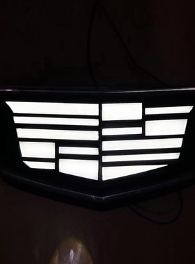 动态发光Led车标灯 适用凯迪拉克ATSLCT4CT5 6XT4XT5流光中网灯