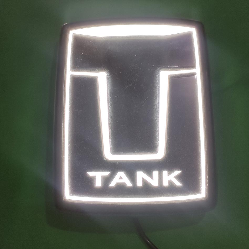 坦克400动态流光车标灯超薄高亮