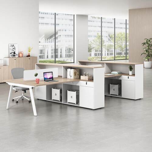 职员办公桌椅组合屏风员工位工作桌子办公室卡座6四4人位简约现代