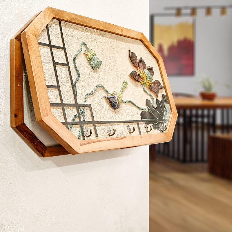 新中式风总开关挂件电表箱装饰画