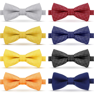 儿童领结男童饰品潮宝宝蝴蝶结小孩蝴蝶结圆点Bowtie韩版演出领结