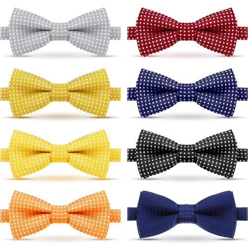儿童领结男童饰品宝宝圆点bowtie
