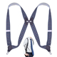 侧夹式 吊裤 带3.5cm宽商务背带男士 法式 背带中青老侧背式 Suspender