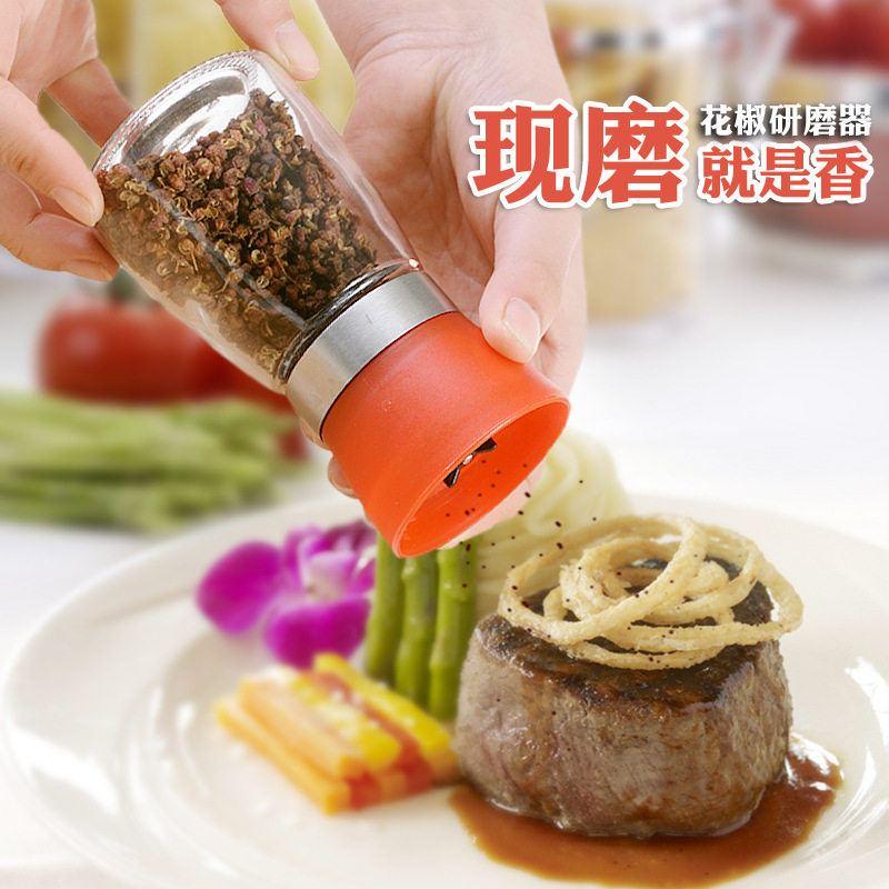 手动黑胡椒研磨器玻璃调料瓶子研磨海盐花椒陶瓷芯磨粉器|msdalam kategori dapur/memasak Appliances, Alat dapur/Penyimpanan dapur, botol penyimpanan/bekas penyimpanan dapur, botol perasa - dari Buy2taobao.com untuk memberikan perkhidmatan ejen Taobao profesional membeli