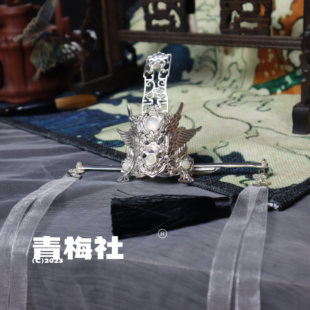青梅社出品六爻严争鸣系列衍生20cm棉花娃娃用古风发冠