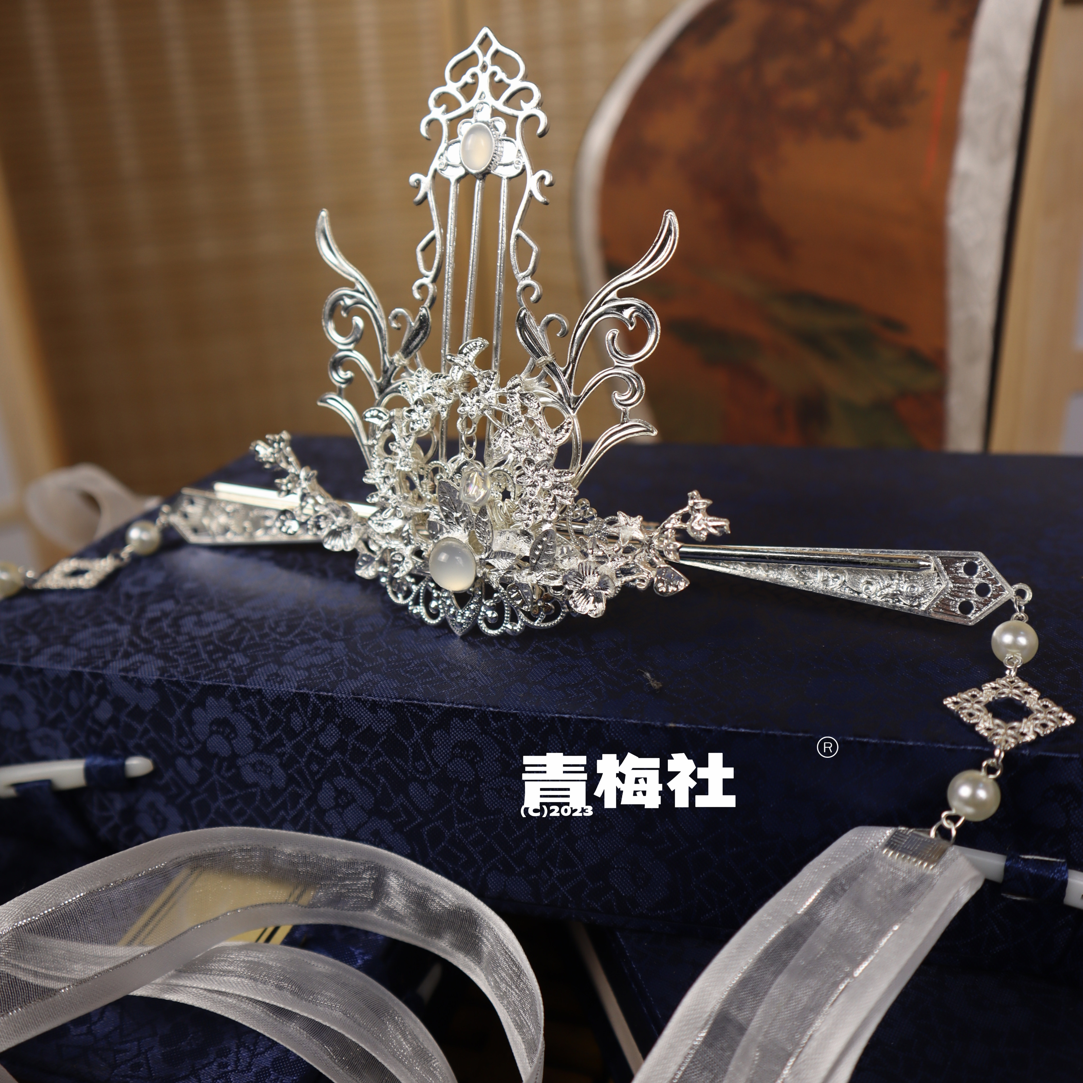 楚晚宁cos发冠二哈晚夜玉衡