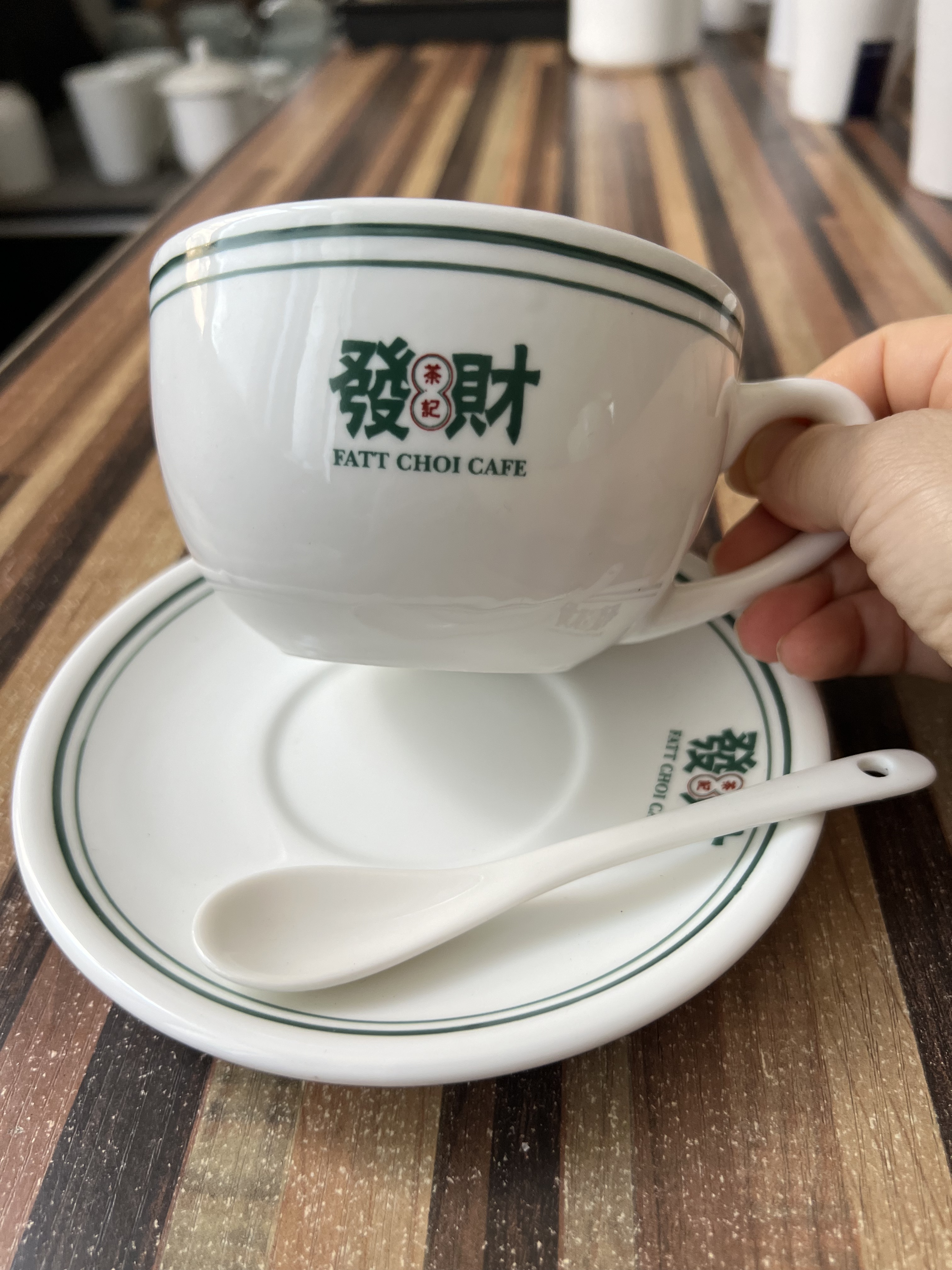 发财咖啡杯碟套装陶瓷家用简约咖啡杯碟套装港式奶茶杯子水杯创意