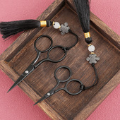 小剪刀剪茶叶袋茶艺十字绣线头窗花尖嘴迷你剪刀家用缝纫剪子创意