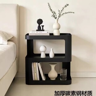沙发边几收纳小户型轻奢边柜简约现代客厅茶几置物架铁艺床头柜