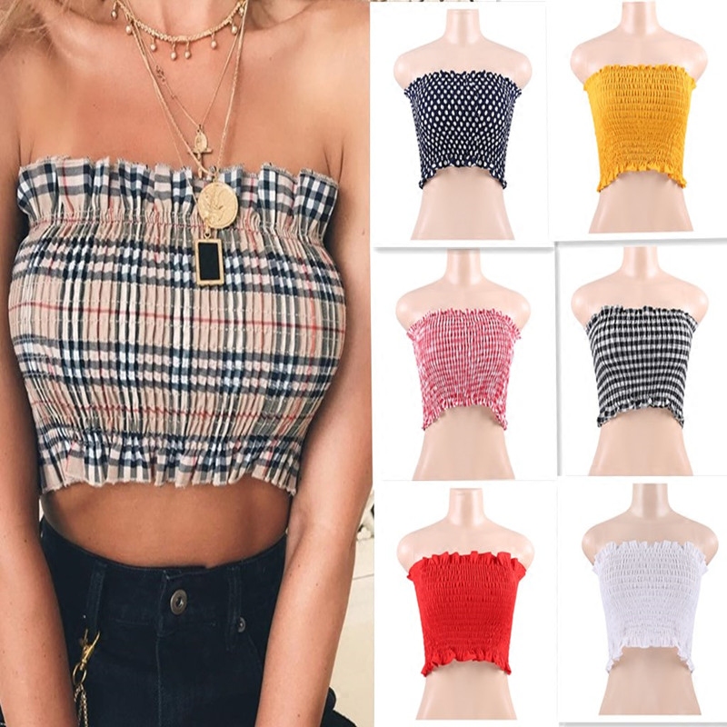 欧美裹胸2018夏季背心上衣lady wrap chest sleeveless vest tops