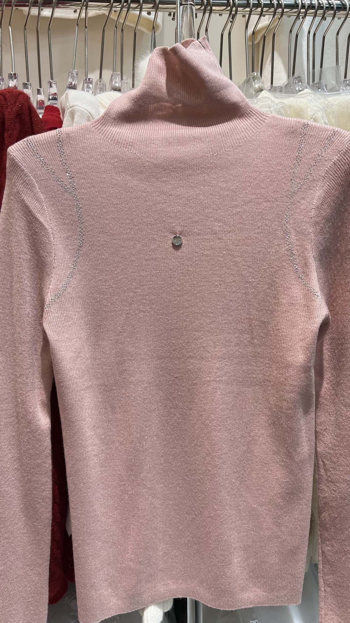 2025冬季新款时尚修身韩版百搭减龄显瘦气质女休闲高领针织衫8588