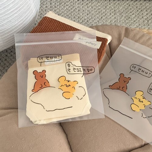 环保PE自封袋卡通小熊