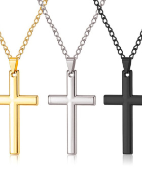 时尚高级十字架项链男女爆款