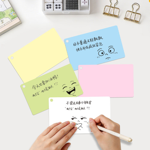 手写DIY空白卡片留言卡手绘卡绘画画卡传纸条本心愿卡创意白色
