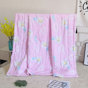 人造棉棉绸夏被夏凉被单人双人夏季 空调被舒香绸幼儿园春秋薄被子