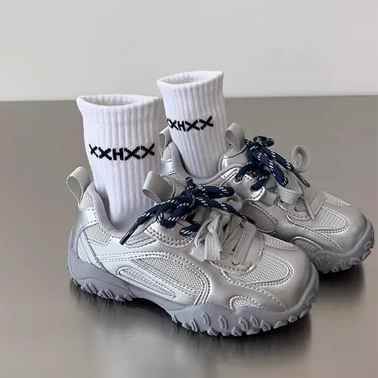 2025秋冬新款儿童加绒二棉运动鞋休闲登山鞋中大童女童银色老爹鞋,童鞋/婴儿鞋/亲子鞋,运动鞋,淘宝优惠券,粉丝福利购,淘宝优惠卷