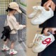 透气潮牌德训鞋 真皮女童休闲运动鞋 中大童 2026春秋新款 儿童阿甘鞋