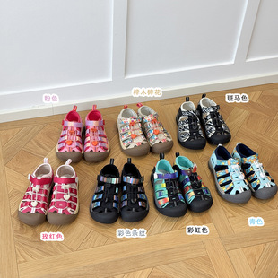 2025年夏季新款男童凉鞋儿童日本运动包头沙滩鞋魔术贴溯溪涉水鞋