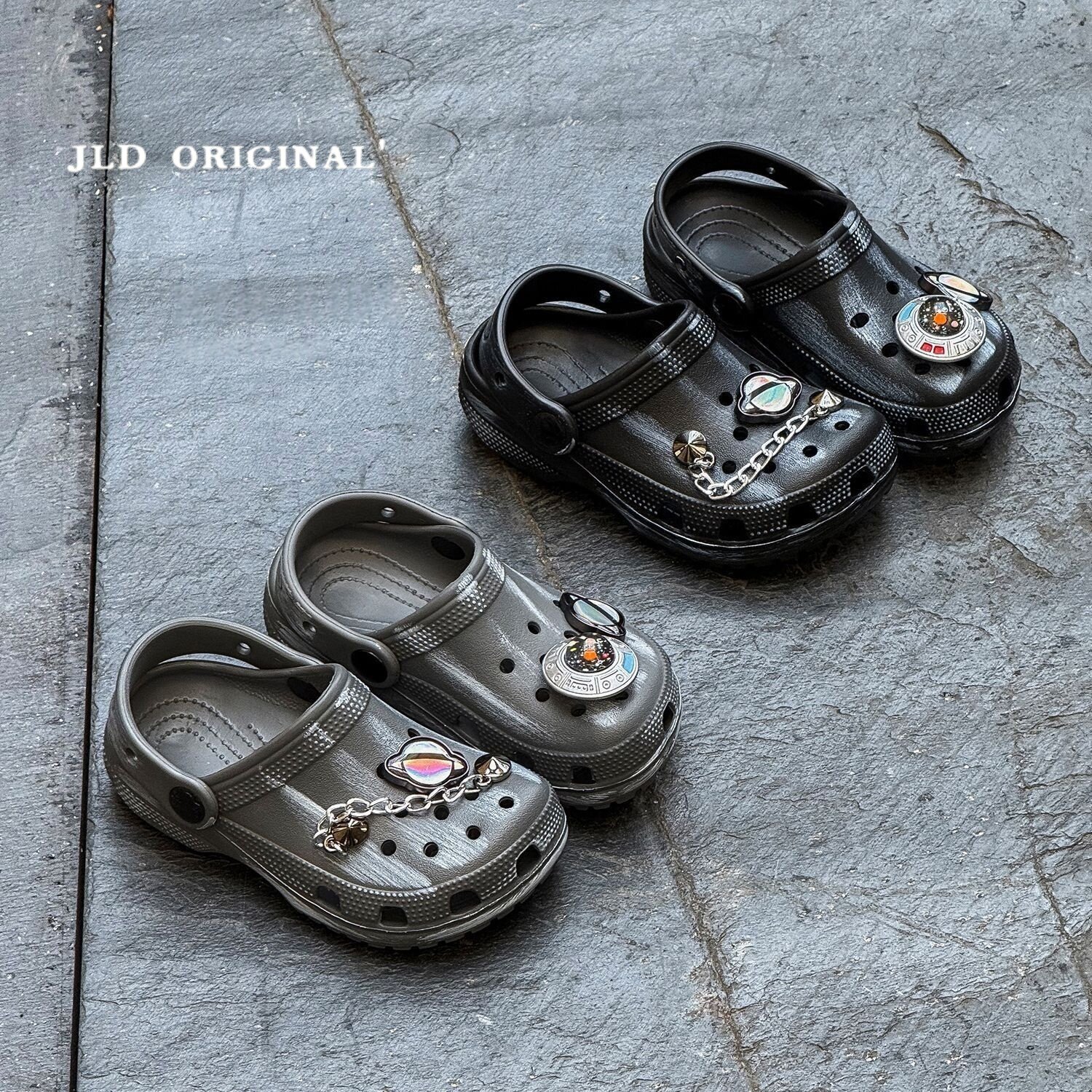 儿童洞洞鞋2026春夏季宝宝拖鞋女孩外穿防滑涉水鞋包头男童凉拖鞋