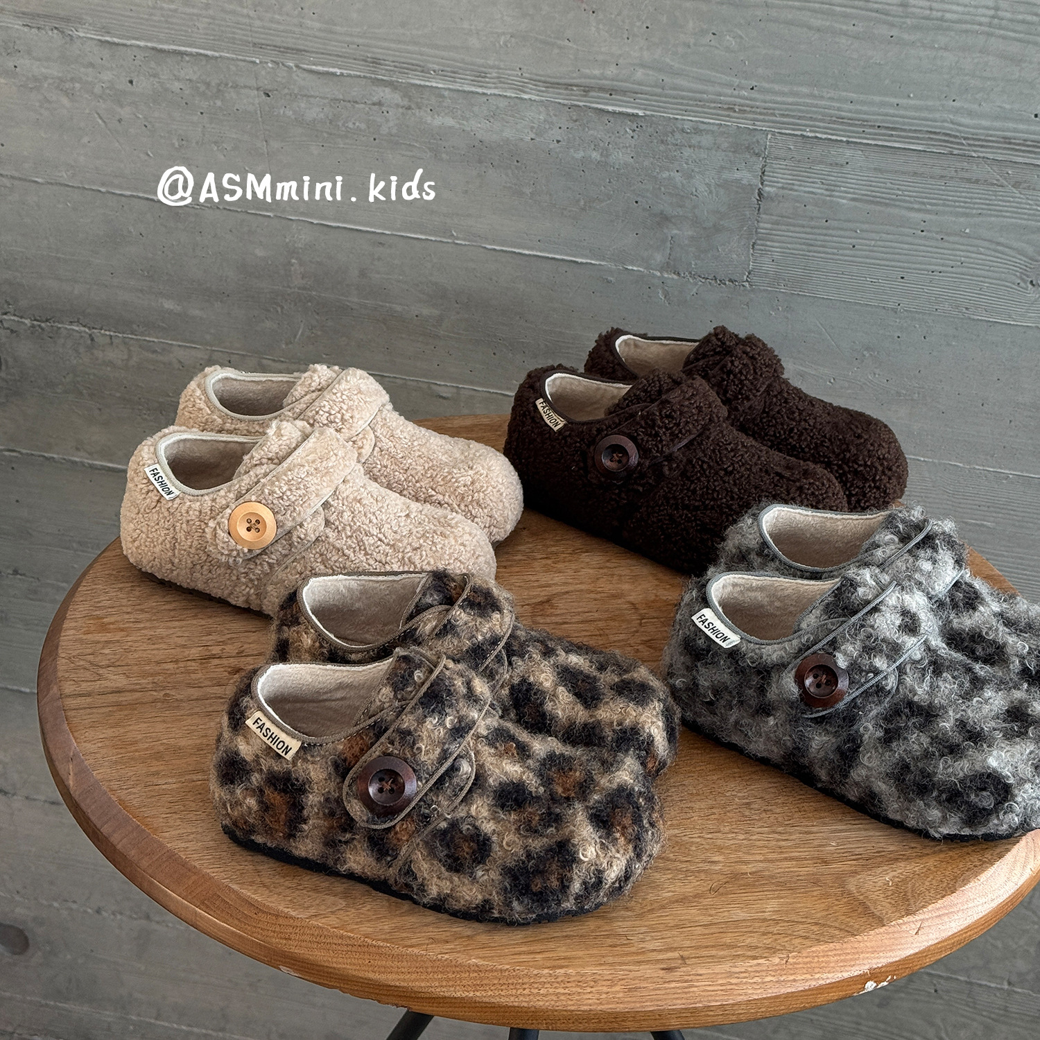 asm夏萌儿童勃肯鞋保暖