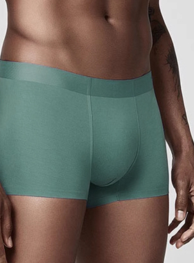 男士内裤60支精品莫代尔面料透气轻薄无痕平角四角裤衩四季短裤头