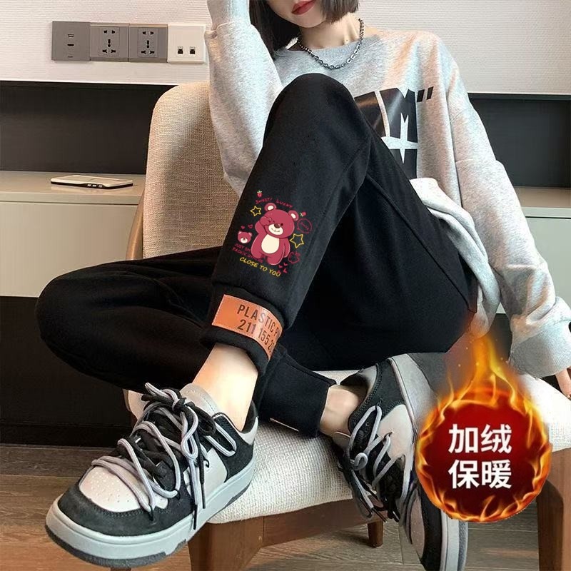运动裤女冬款2026新款加绒加厚显瘦休闲裤外穿哈伦裤百搭束脚卫裤,女装/女士精品,休闲裤,淘宝优惠券,粉丝福利购,淘宝优惠卷
