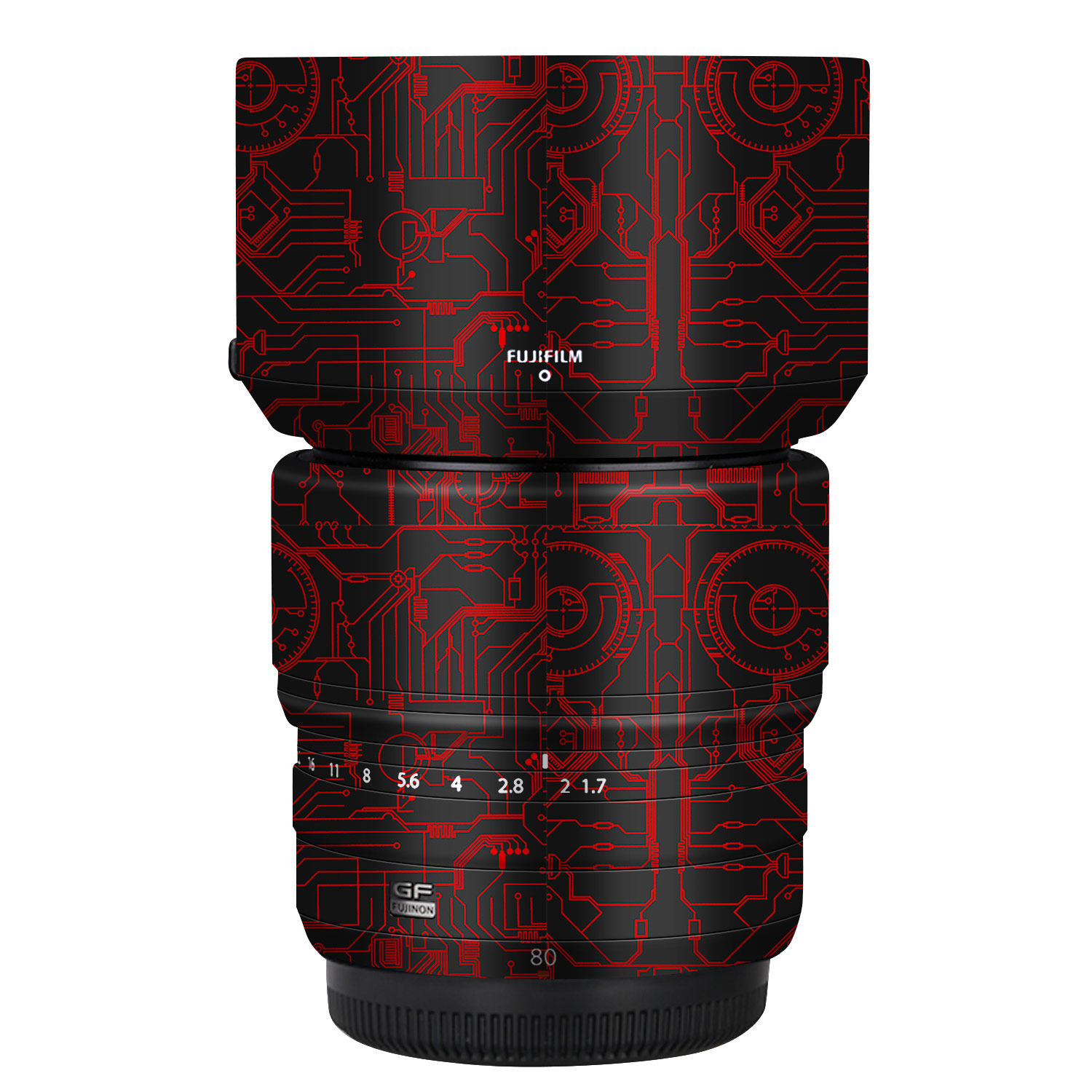 漫步驴适用于富士GF80F1.7镜头保护贴膜贴皮改色膜贴纸全包彩色