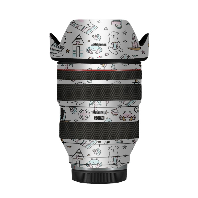 漫步驴适用于佳能RF28-70F2镜头保护贴膜贴皮全包彩色贴纸无痕3M