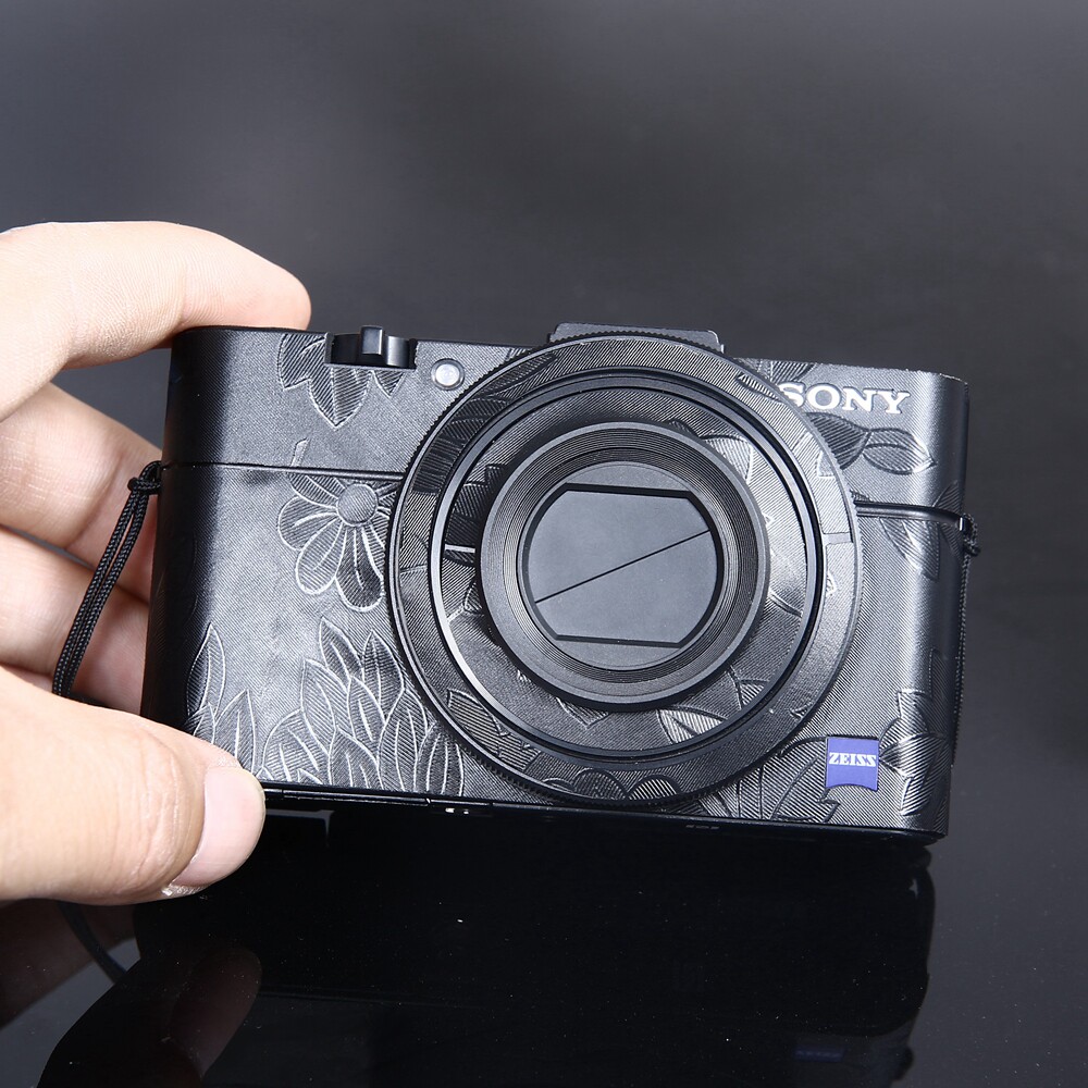 背包客适用于索尼rx100m2二代黑卡机身保护膜全包贴纸无痕背胶彩