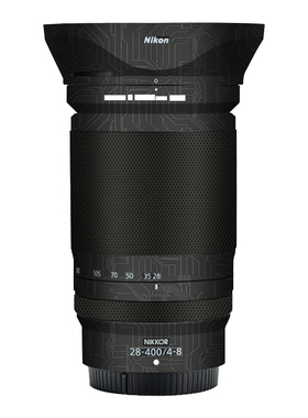 漫步驴适用于尼康z28-400F4-8镜头磨砂保护贴膜28400全包贴纸3M