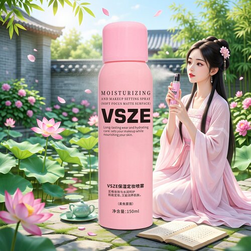 150ml珀莱雅保湿定妆喷雾防汗不脱妆持久控油防水汗防晒喷雾粉饼