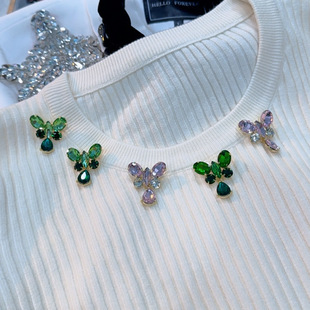 新款 蝴蝶吊坠带别针WW014