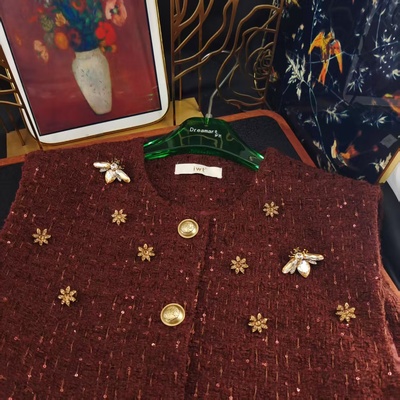 蜂争粉蕊蜜蜂花朵组合别针款饰品配件AZ962