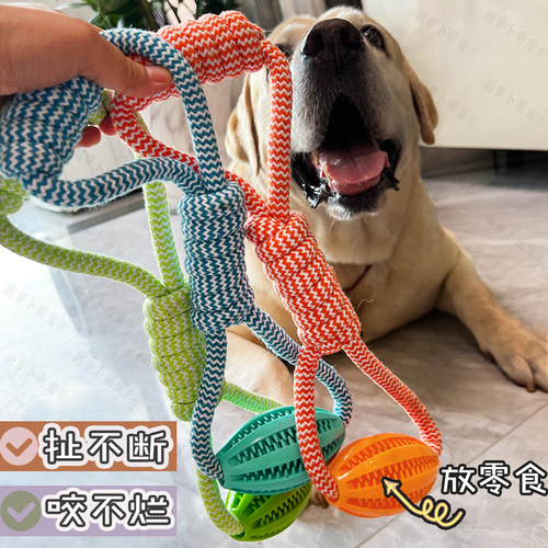 胡萝卜萌宠宠物棉绳玩具互动漏食