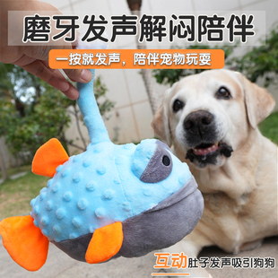 宠物狗玩具特大号发声灯笼鱼解闷陪伴耐咬公仔拉布拉多磨牙娃娃