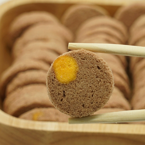 Miao San Fresh Sanxanto Beef Cake Яиц желток для собак с закусками красивые маоджи собака собаки щенки щенки мого