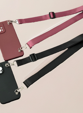 13C小米15手机壳11背带挂绳Redmi红米Note13R斜挎12Turbo4全包K80K70K60K50K40酒红Ultra黑色civi 2 3适用14R