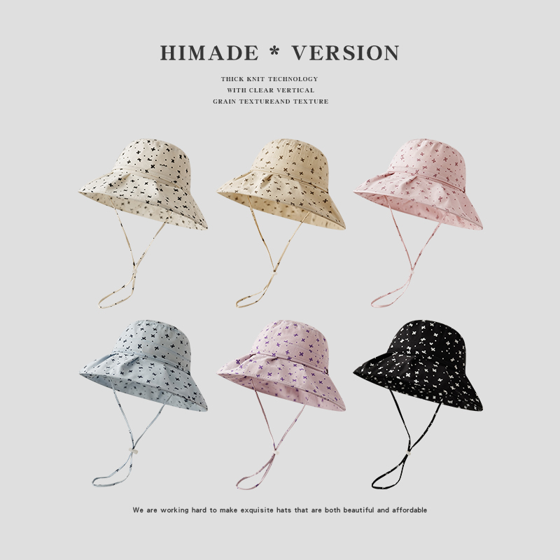 Himade韩系蝴蝶结甜美百搭渔夫帽