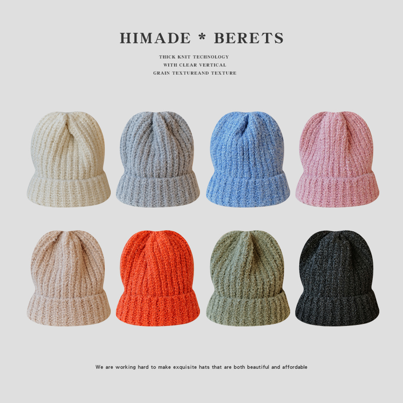 Himade秋冬季加厚保暖毛线帽