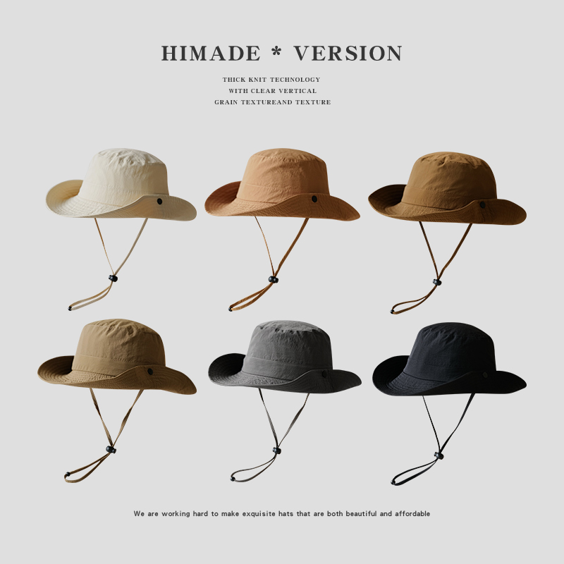 Himade户外夏季速干透气渔夫帽子