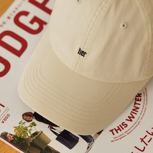 Himade韩系简约刺绣小字母棒球帽