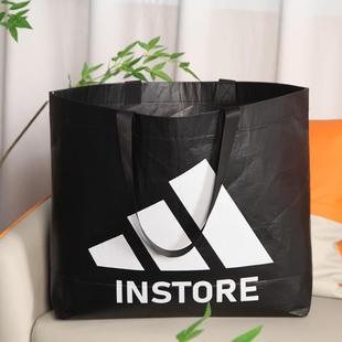 外贸单大号加厚大容量防水丽新布覆膜超市购物袋商场服装店礼品袋