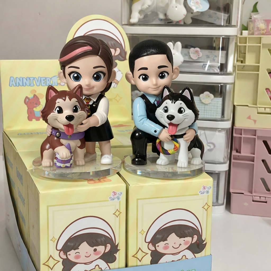 真人照片来图定制3D打印精致Q萌人偶全彩模型手办礼物结婚纪念品