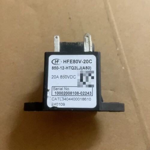 宏发高压直流继电器HFE80V-20C 850-12-HTQ2LJ(A80)