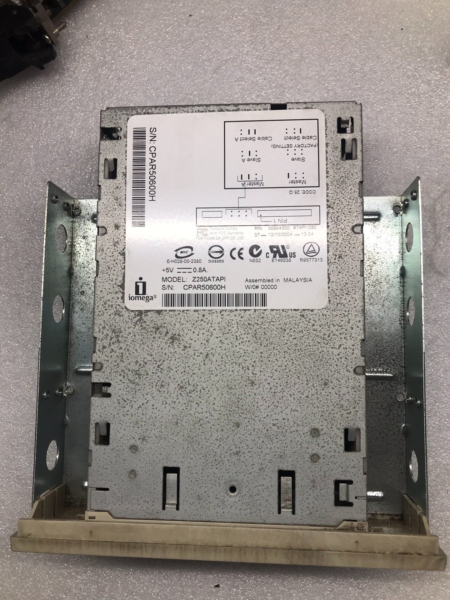 艾美佳 iomega z250atapi 内置 ide接口