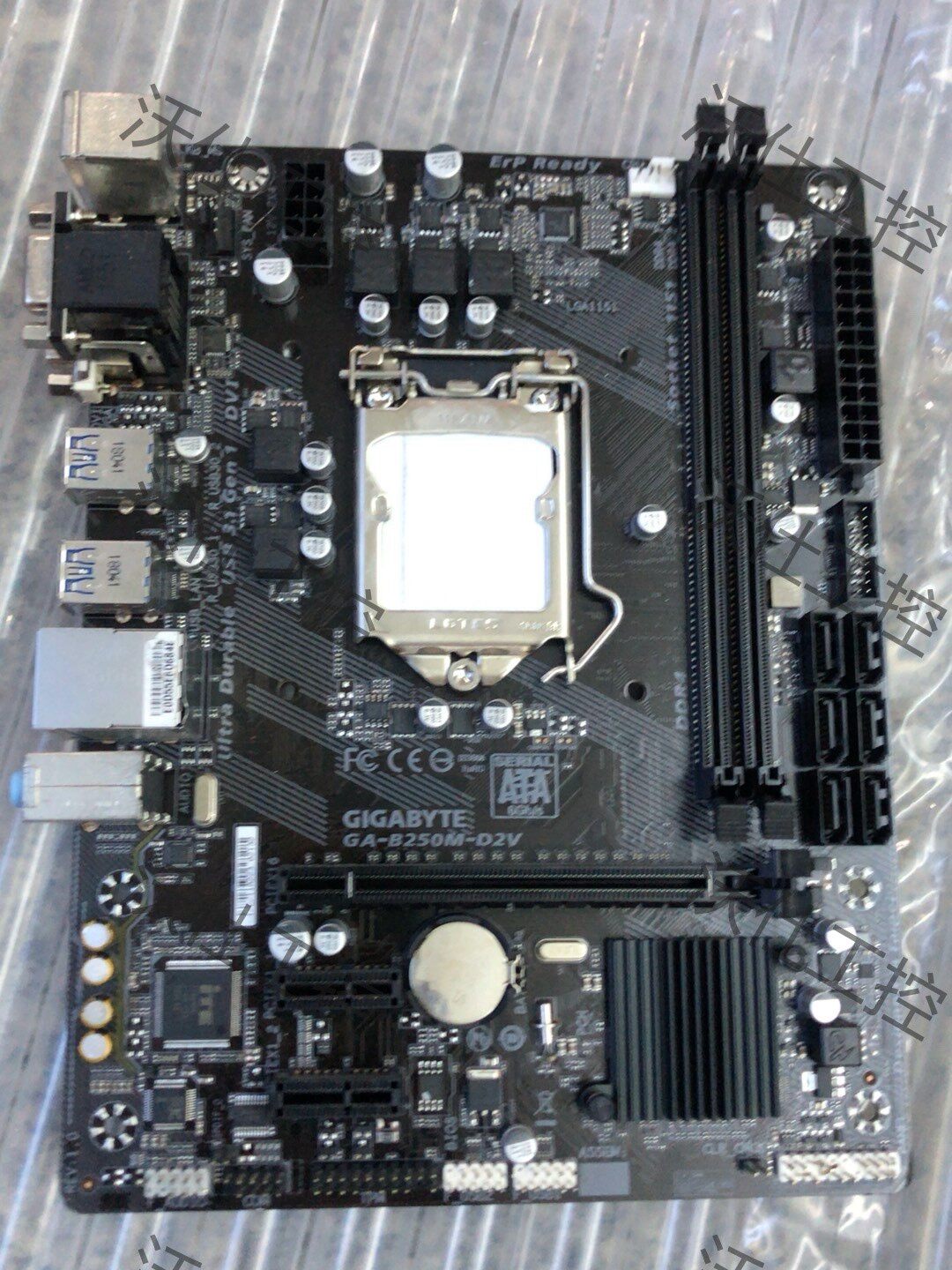gigabyte技嘉ga-b250m-d2v主板  实物拍摄