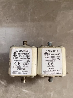 巴斯曼ETN350A熔断器170M3418 保险熔丝维修开关