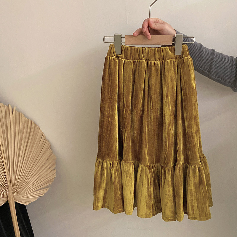 女童冬季新款洋气2026百搭纯色丝绒半身裙女童童裙女宝宝洋气裙子,童装/婴儿装/亲子装,半身裙,淘宝优惠券,粉丝福利购,淘宝优惠卷